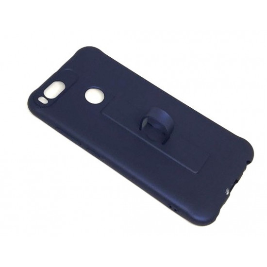 Silicone Case Motomo With Finger Ring For Xiaomi Mi A1 Blue